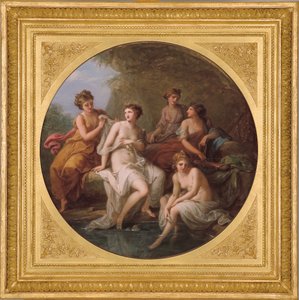 Diana en haar nimfen baden